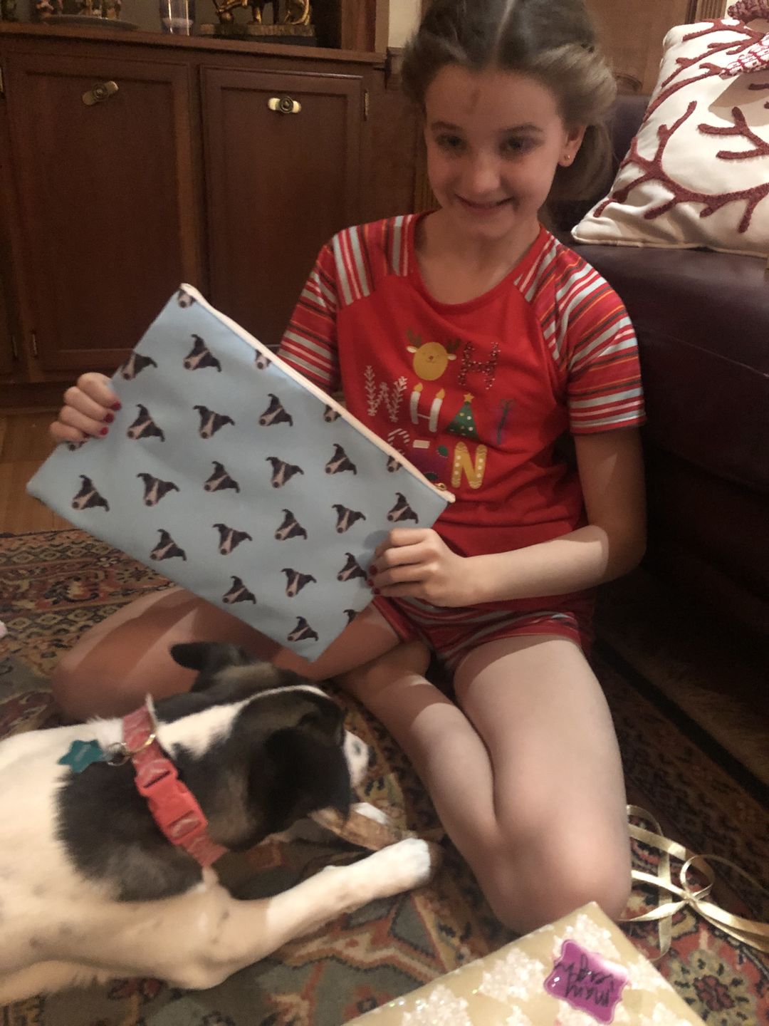Customer photo review of Custom Pet Art Accessory Pouch