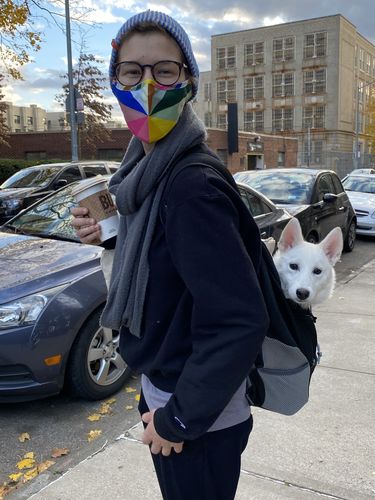 Customer photo review of Petyfy™ Dog Backpack + Lifetime Warranty!