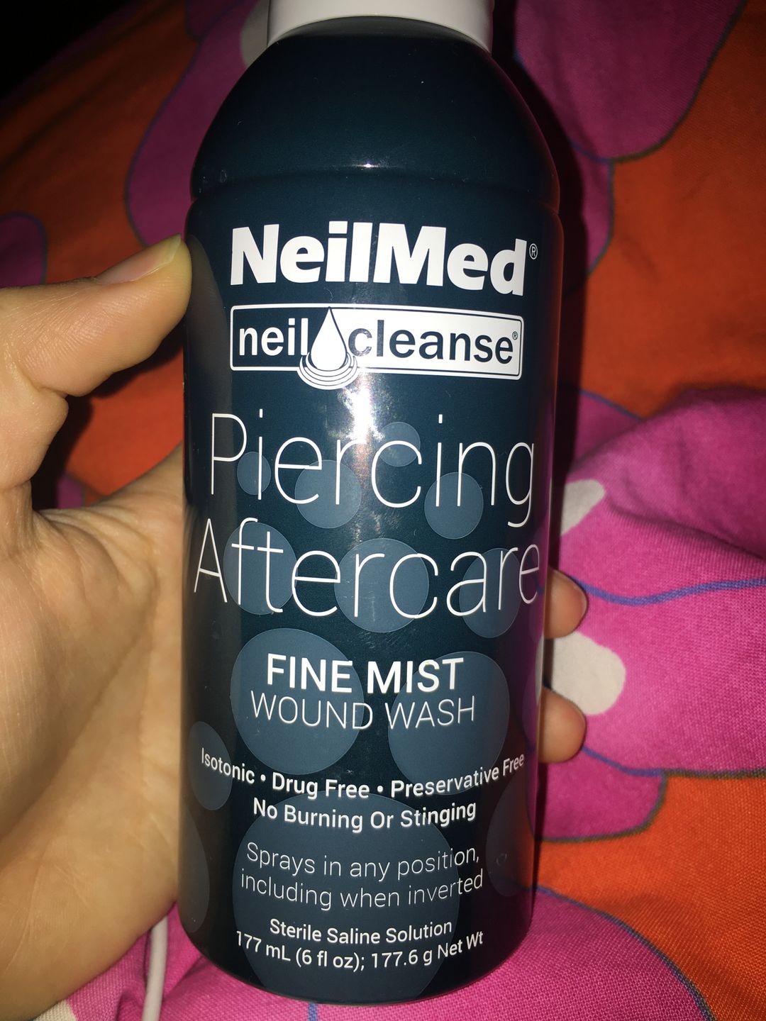 Customer photo review of NeilMed Sterile Saline Piercing Aftercare