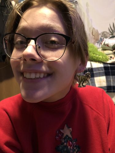Customer photo review of The Book of Pop Out Earrings