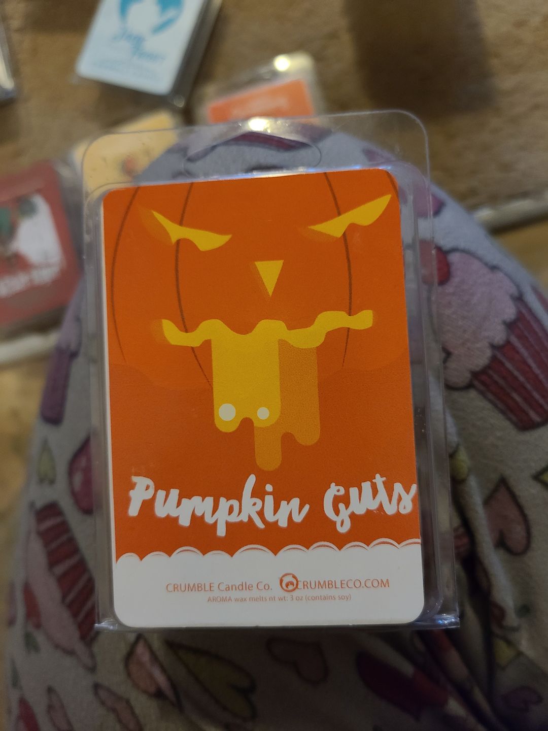 Customer photo review of Pumpkin Guts Wax Melt