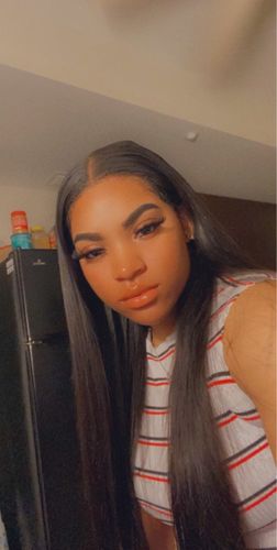 Customer photo review of 50g Virgin Hair Pu Weft Natural 100% Real Sew In Pu Weft Human Hair Bundles(#4)