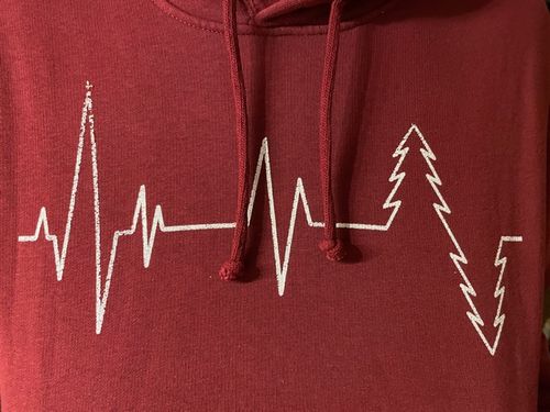 Customer photo review of WALD HEARTBEAT - Bio Unisex Hoodie (BASIC)