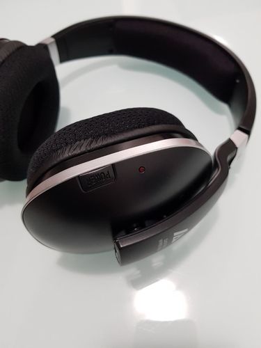 Customer photo review of Wireless TV Headphones, Monodeal Over Ear Headsets for TV Watching with Charging Dock, 2.4GHz RF Transmitter, 100ft Wireless Range and Rechargeable 20 Hour Battery, Black