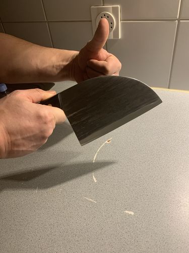 Customer photo review of Handgeschmiedetes Kochmesser - Serbian Style