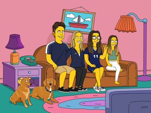 Customer photo review of Custom 'The Simpsons' Portrait | Turn Yourself Yellow