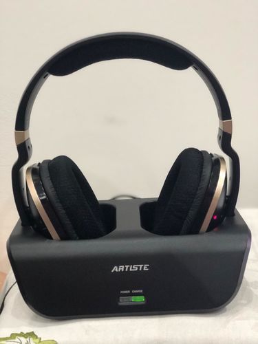 Customer photo review of Wireless Headphones for TV with Optical, MONODEAL Digital Stereo Over Ear Headsets with Charging Dock, 2.4GHz Rf Transmitter, 20H Playtime, for TV Pc Mobile
