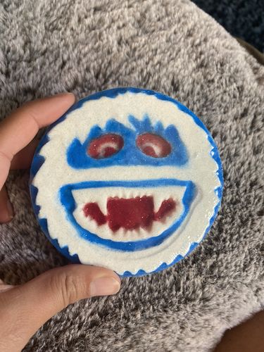 Customer photo review of Abominable Snowman  Bath Bomb