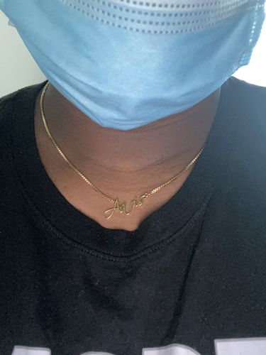 Customer photo review of Elegant Name Necklace
