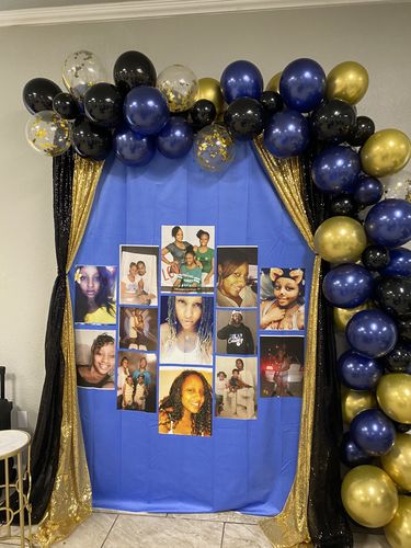 Customer photo review of Custom Fabric Backdrop for Birthday&Baby Shower&Wedding&Any Other Party