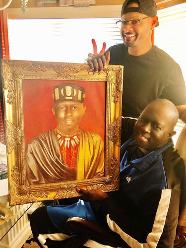 Customer photo review of The African King - Custom Canvas