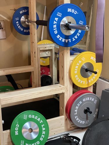 Customer photo review of 160kg set  bumper plate + collar -(Shipping included)