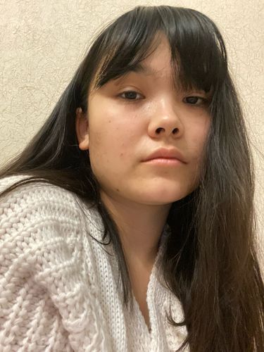 Customer photo review of Virgin Clip Hair Extensions 100% Remy Human Hair 3 Pieces Darkest Brown (#2)