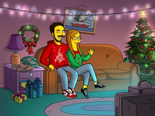 Customer photo review of Caricature cartoon dessinée à la main: en mode jaune