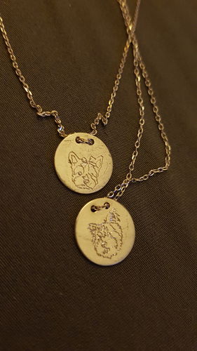 Customer photo review of Silber Lineart Love Halskette