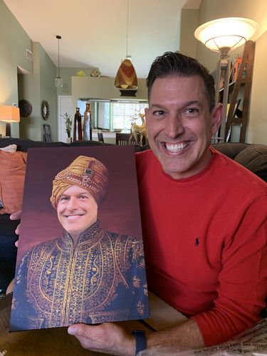 Customer photo review of The Indian Raja - Custom Canvas