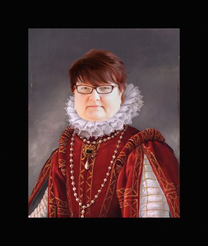 Customer photo review of The Queen of Roses - Custom Canvas