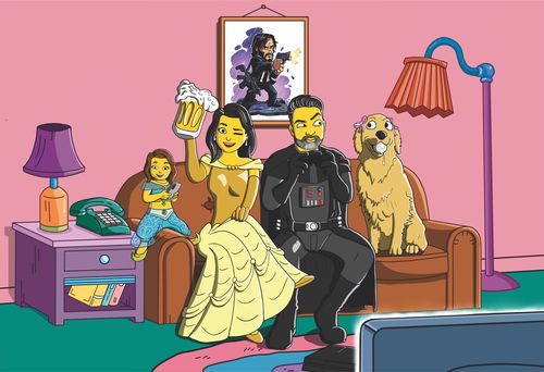 Customer photo review of RETRATO EM ARQUIVO DIGITAL FAMILIA AMARELA