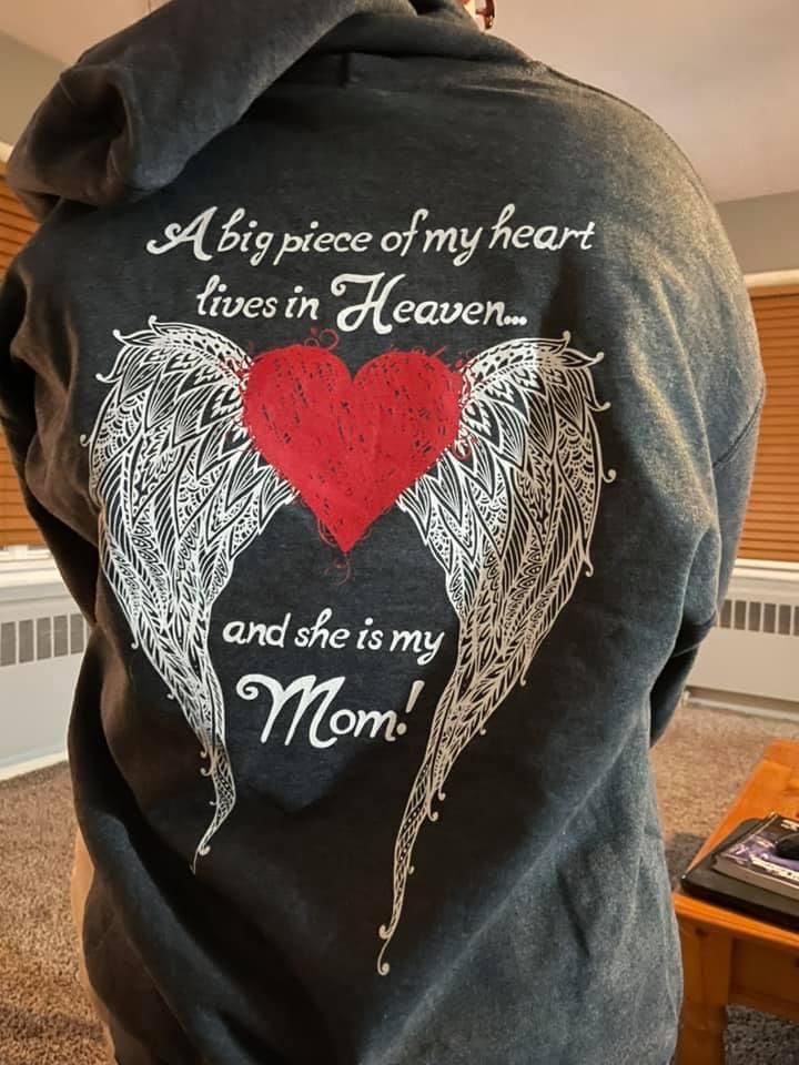 Customer photo review of Mom - A Big Piece of my Heart Hoodie