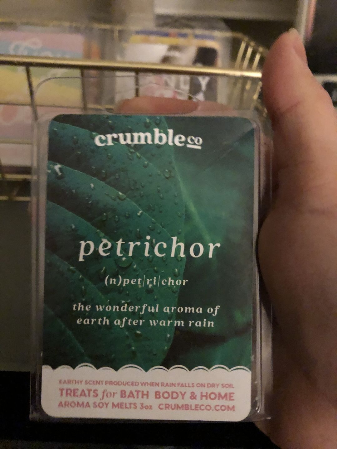 Customer photo review of Petrichor Wax Melts