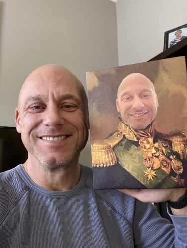 Customer photo review of The Colonel - Custom Canvas