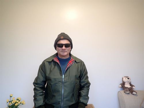 Customer photo review of Mens Classic Harrington Jacket - Olive