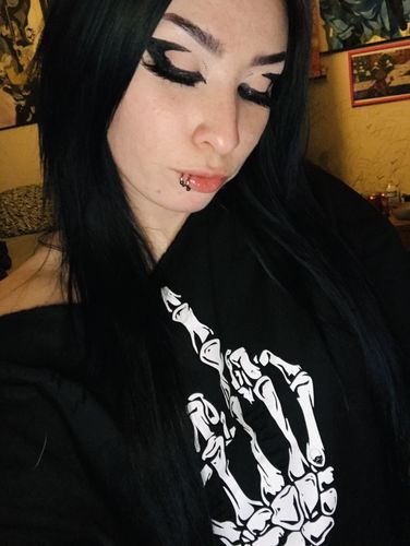 Customer photo review of 110 - FU Wide Neck Hoodie