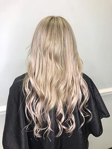 Customer photo review of Virgin U Tip Human Hair Extension Highlight Blonde (#18P613)