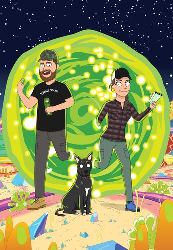 Customer photo review of 'Rick and Morty' Custom Portrait