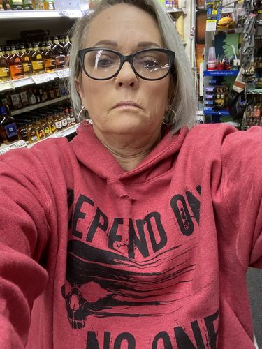 Customer photo review of 78 - No One Crop Hoodie