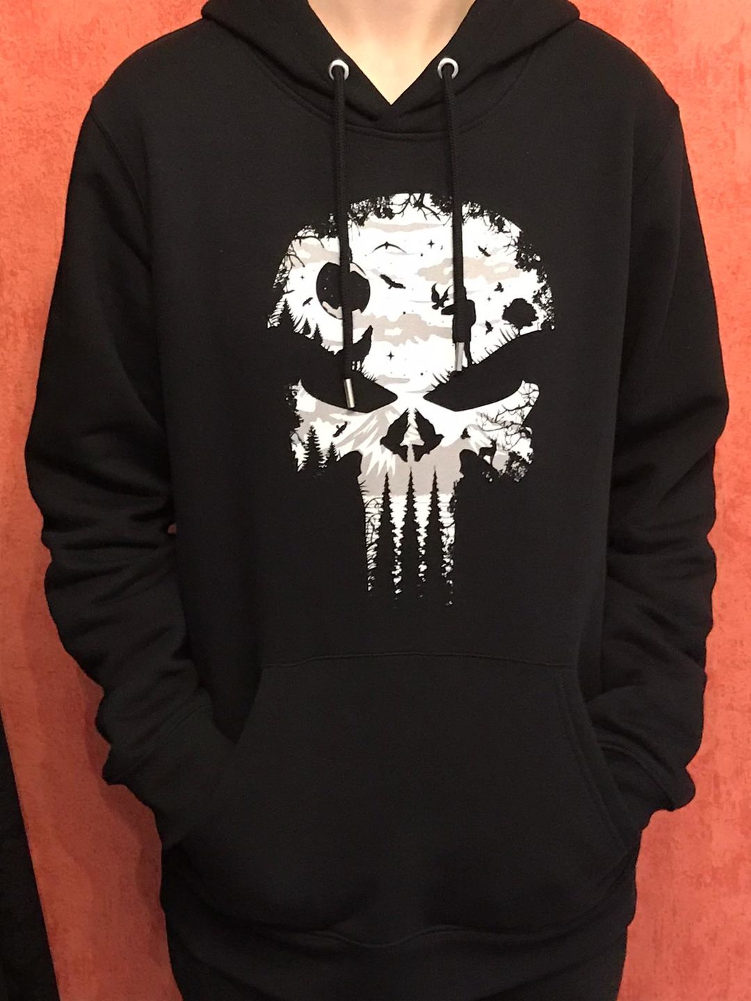 Customer photo review of Nature Skull  - Bio Unisex Hoodie (PREMIUM)