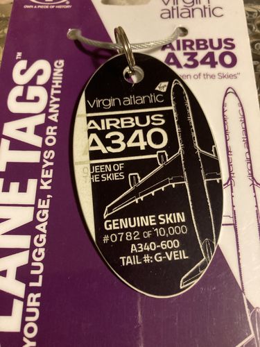 Customer photo review of Airbus A340 - VIRGIN ATLANTIC - PLANETAG - G-VEIL - Serial #G-VEIL