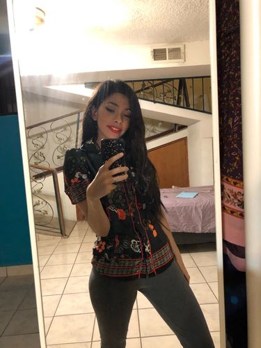 Customer photo review of Full Shine Clip in Extensions 100% Remy Human Hair 7 Pieces Off Black (#1B)