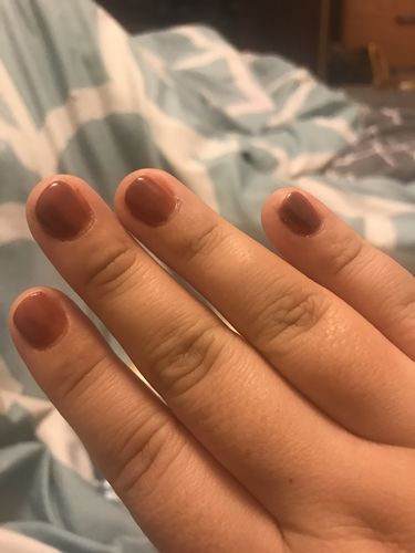 Customer photo review of 6 Color Rhinestones Gel Polish Deluxe Kit in Bold