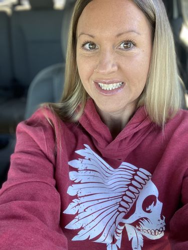 Customer photo review of 1- Apache Crop Hoodie