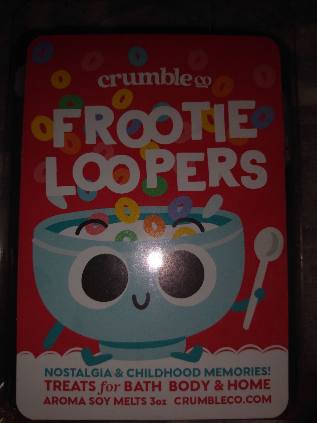 Customer photo review of Frootie Loopers Wax Melts