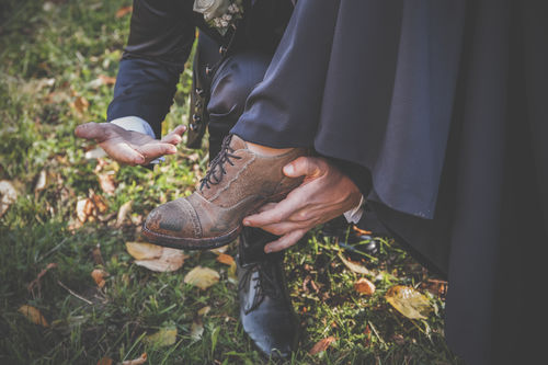 Customer photo review of No.0019 CROSSWALK cap toe oxford Beige