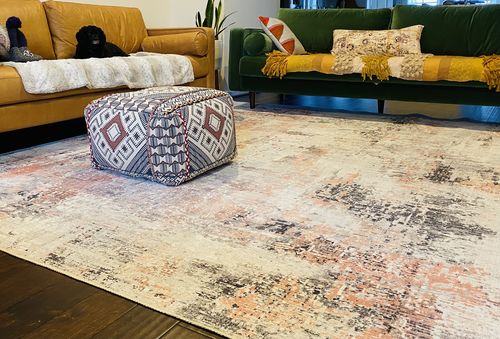 Customer photo review of Abstract Celine Blush Rug
