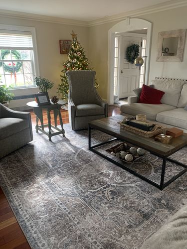 Customer photo review of Distressed Vintage Kendra Ash Area Rug