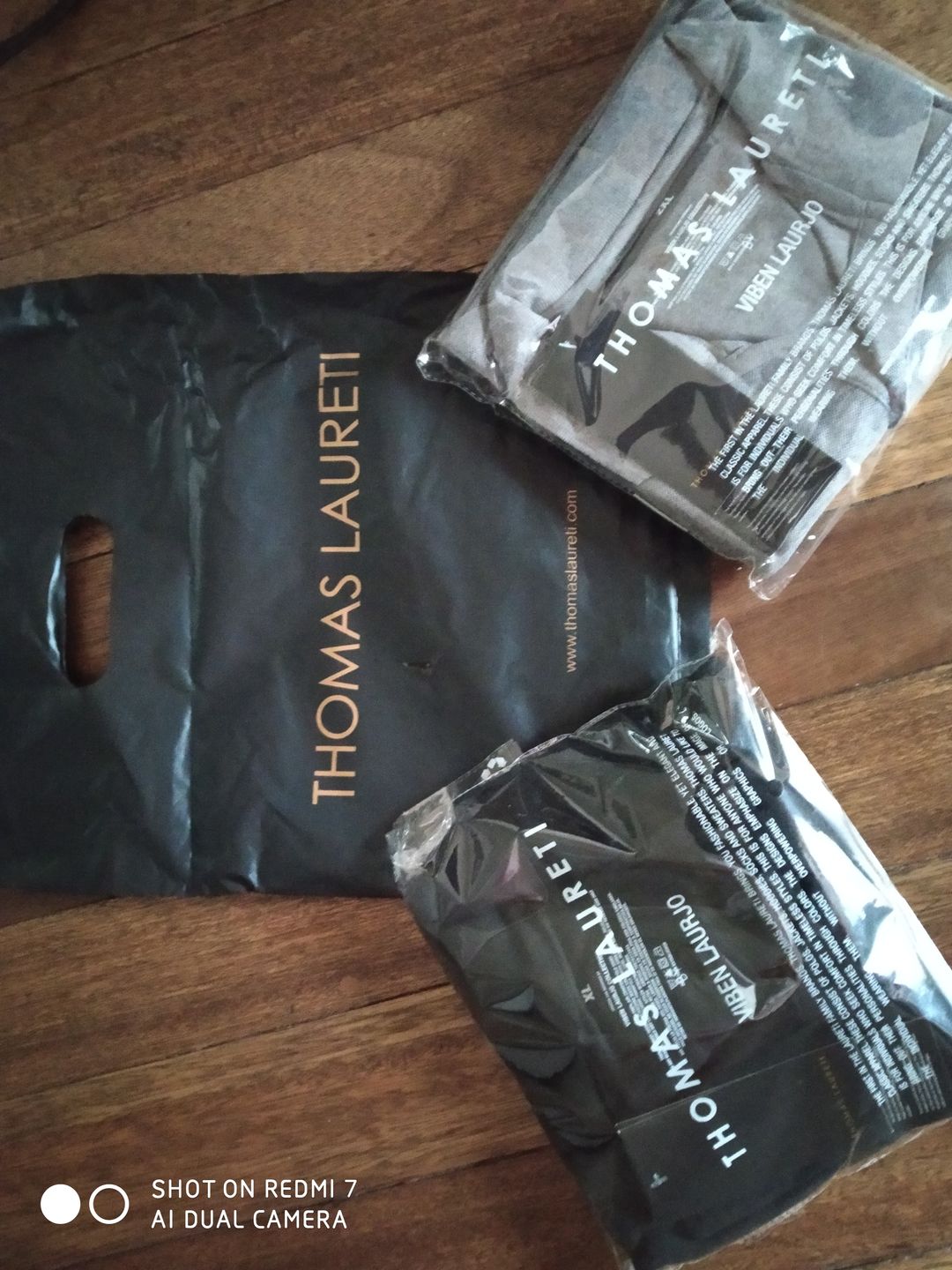 Customer photo review of Men's Thomas Laureti Black Polo Shirt