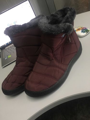 Customer photo review of Women's Winter Warm Waterproof Snow Booties [Limted SALE: Buy 2 Save More 15%]