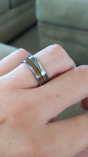 Customer photo review of Whiskey Barrel Damascus