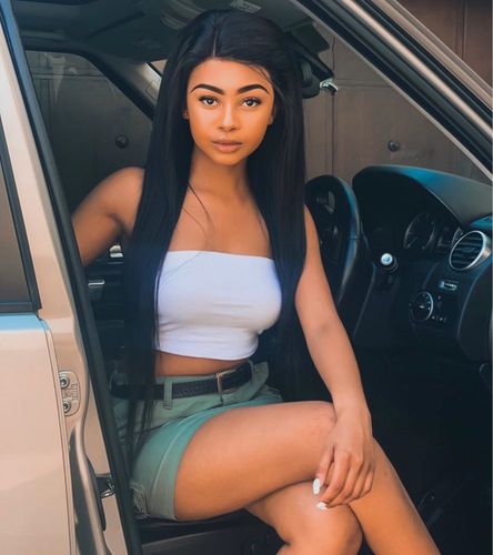 Customer photo review of Full Shine Sew In Hair Weft Bundles 100% Remy Human Hair Jet Black (#1)