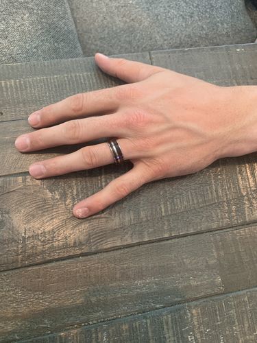 Customer photo review of American Walnut in Titanium