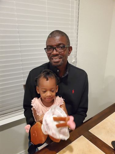 Customer photo review of Personalized Leyadoll Doll Backpack (Strawberry) - 2 Skin Tones