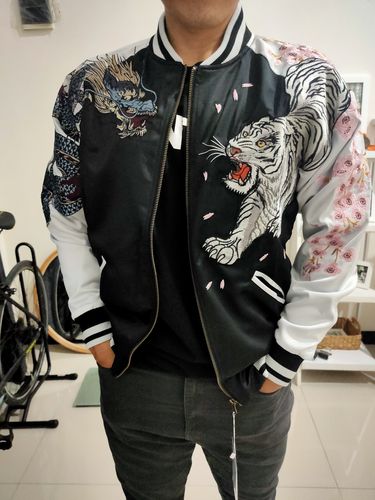 Customer photo review of Four Legendary Creatures Sukajan Souvenir Jacket