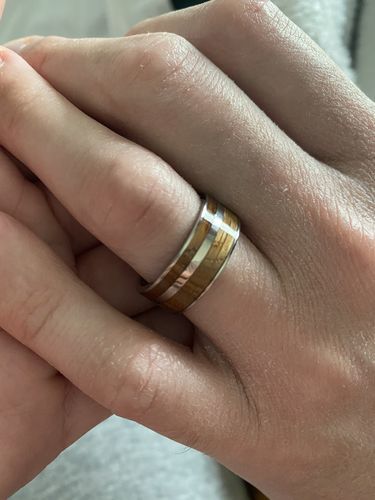 Customer photo review of Whiskey Barrel in Titanium