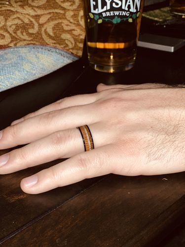 Customer photo review of Whiskey Barrel, Antler & Black Ceramic