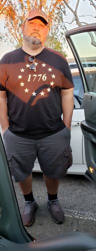 Customer photo review of 1776 Stars Mens Apparel