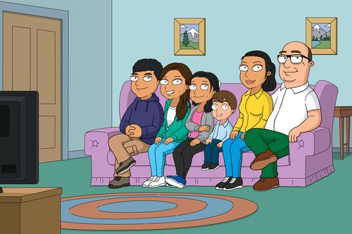 Customer photo review of Family Guy Style Custom Portrait